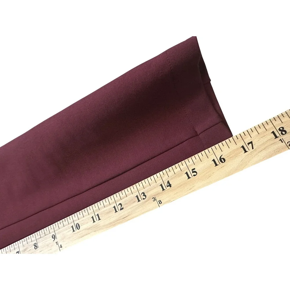 Career Betabrand Classic Blazer Tailored Stretch Ponte Burgundy Wine M